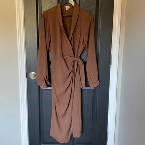 ASOS Brown Wraparound Dress